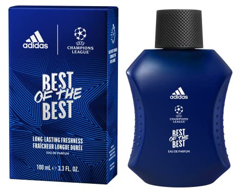 Adidas - Eau de Parfum – UEFA 9 Best of the Best – Flasche mit 25% recyceltem Glas & Kappe mit 50% recycelter Platte, vegane Formel – 100 ml