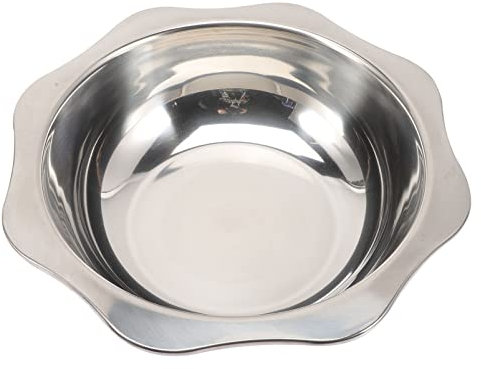 Zerodeko Pot Steel Stock Shabu Hot Steel Chinese Induction Shabu for Induction Cooker Gas Furnace Electric Furnace Ceramic Silver Chinese Hot Induction Wok Induction Wok Induction Wok