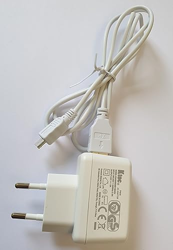 5V 1A USB-Netzteil/Ladegerät mit 1m Micro USB Ladekabel, weiß - Ktec®