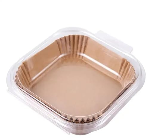 Air Fryer Liners 100 PCS | 6.3 Inch (16cm) Square Air Fryer Paper Liners | Air Fryer Disposable Paper Liner, Oil-Proof,Water-Proof, Food Grade Parchment Paper for Baking Roasting Microwave