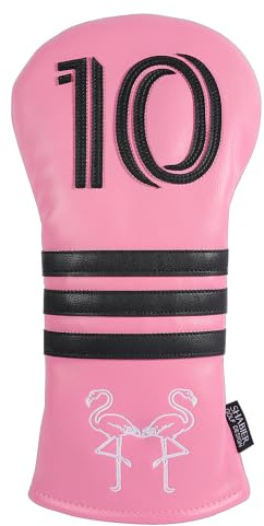 SHABIER Couvre tête de golf rose numéro 10 pour Driver Club