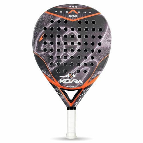 Akkeron kovra - Pala de Padel - Modelo Pegasus Pro 23 - Carbono 100% - Power Blast EVA - Forma Lágrima - Barniz Rugoso - Control/Potencia - 350/365g,
