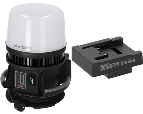 Brennenstuhl Multi Battery LED 360° Hybrid Baustrahler 12050 MH & Adapter Einhell​ für LED Baustrahler im Brennenstuhl Multi Battery 18V System