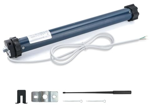 Anesty Kit complet de moteur de volet roulant 20 Nm pour arbre 8 pans de 60 mm, force de traction de 40 kg, avec protection thermique et interrupteurs mécaniques