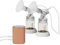 Double Electric Breast Pump Hands Free Breast Pump for Breastfeeding 2 Modes & Adjustable Levels Low Noise Anti-Backflow Built-in Battery with 2pcs 180ml Milk Bottles