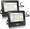 EXTRASTAR 30W Security Outdoor Lights Motion Sensor, 2560 Lumen, 155W Equivalent, IP65 Waterproof LED Floodlight with PIR, 6500K Cold White Flood Light with Sensor for Backyard, Garage, Pack of 2