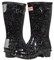 Hunter Stivali da pioggia originali con glitter giganti unisex, nero, 3 Little Kid
