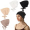 Soleeya 4 Stück Hijab Undercap, Turban Damen Unterschale Hijab Islamische Muslimische Under Cap Hijab mit Tie Back Solid Color Hijab Mütze Elastische Kopftuch Chemo Kopfbedeckung Damen Schlafmütze