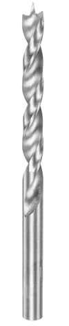 sourcing map Brad Point Drill Bit 6.5mm(1/4) Dia Straight Round Shank Drill Metric Brad Point Spiral Twist Drill Bits for Carpenter Woodworking Plastic Rubber