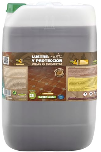 Monestir - LUCER Lustre y Protección para Suelos Terracotta o Barro. Acabado MATE - 25 Litros