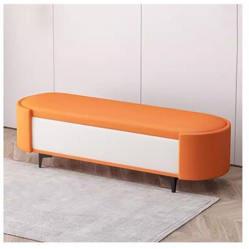 Polsterbank Ottomane für Schlafzimmer mit Extra Lange Rechteckige Sitzgruppe Grün 80CM Küche Regale Ende des Bettes Lagerung Sofa