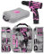 219-Piece Pink Home Tool Kit with 12V Cordless Drill – Complete DIY Repair Set with Durable Toolbox & UK Plug for Home, Office & Craft Projects