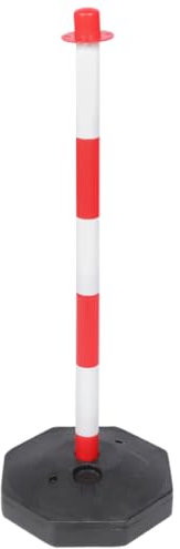 MUCKLILY Warnposten Parkschranke Garage Zapfen Abgrenzer Sperre Verkehr Led Leitpfosten Mit Sockel Sicherheitsbarrikade Gelbe Barriere Warnspalte Parkgeräte Plastik