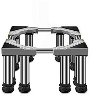 Support réglable pour réfrigérateur et machine à laver – Socle surélevé pour sèche-linge, 45–65 cm de largeur, anti-vibrations, anti-rayures, étagère silencieuse, 4/8/12 pieds