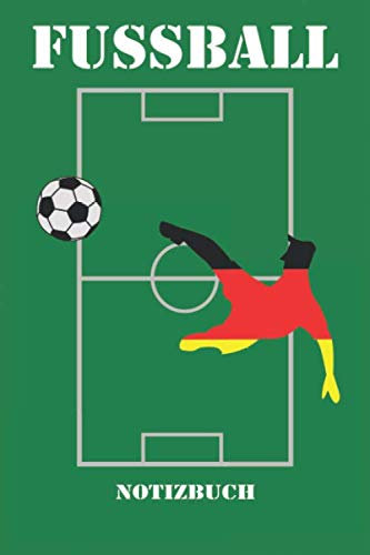 Notizbuch Fussball Trainingstagebuch Journal DIN A5 mit 120 Seiten liniert: Fanbuch Notizheft Schreibbuch Fußballer Geschenk Fussballspieler Fans und Kinder