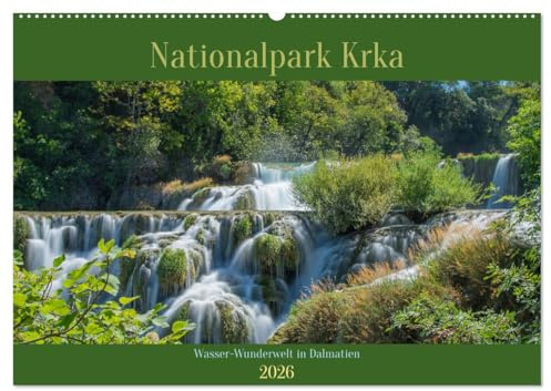 Nationalpark Krka - Wasser-Wunderwelt in Dalmatien (Wandkalender 2026 DIN A2 quer), CALVENDO Monatskalender: Eine photographische Reise zu den schönsten Wasserfällen Dalmatiens (CALVENDO Natur)