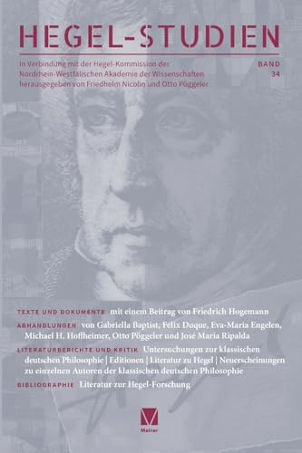 Hegel-Studien Band 34