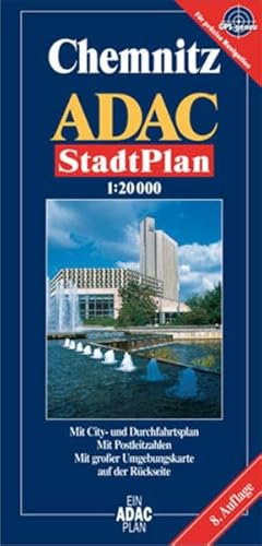 ADAC Stadtpläne, Chemnitz: Mit City- u. Durchfahrtspl., Rad- u. Wanderwegen, Postleitzahlen sowie großer Umgebungskte.