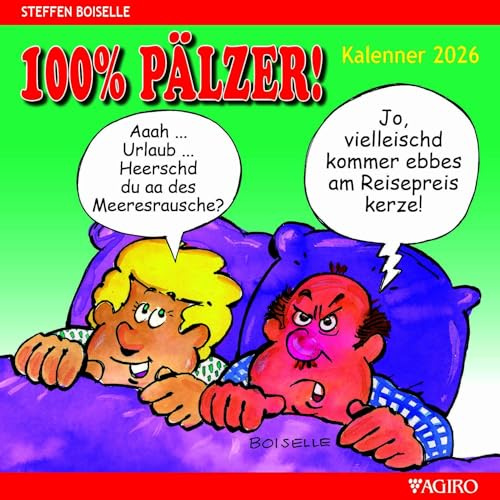 100% PÄLZER! Pälzer Kalenner 2026 Monatskalender