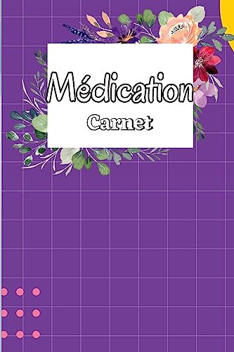Registre de médication: Carnet de médicaments quotidien de 52 semaines, carnet de médicaments du lundi au dimanche Livre de tableau des médicaments quotidiens avec cases à cocher