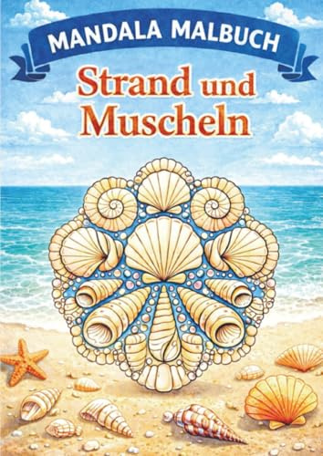 Mandala malbuch, Strand und muscheln