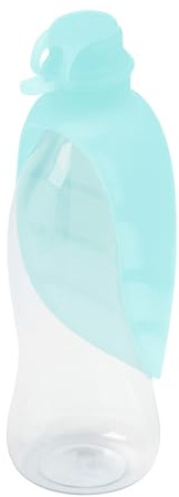 UNITED PETS Leaf Portable Water Dispenser Made Of Silicone, One Size, Aquamarine, 110 g