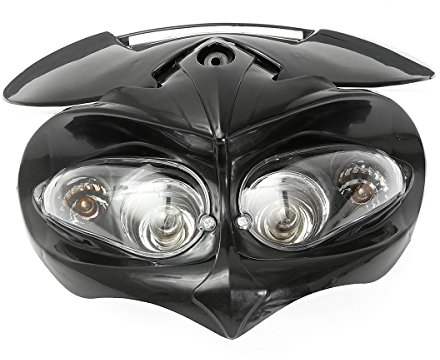 Alamor 12V Scheinwerfer Verkleidung Motorrad Dual Sport Motocross Street Fighter Dirt Bike