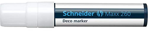 Schneider 5 Stück Flüssigkreide-Marker Maxx 260 pte Breite 5 – 15 mm weiß