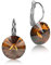 LUISIA® Ohrringe Rivoli mit Kristallen von Swarovski® - 12 mm - Strass Ohrhänger in vielen verschiedenen Farben