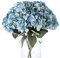 Blooming Paradise Künstliche Blumen aus Seide, Hortensien-Arrangements, Hochzeitssträuße, Dekoration, Kunststoff, für Zuhause, Küche, Garten, Party, Tisch, Tischdekoration (dunkelblau)