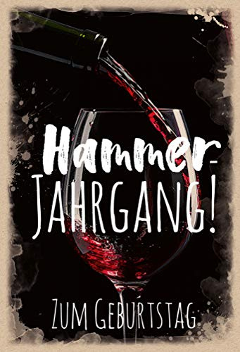 KE - Exklusive Geburtstagskarte für Herren, stilvolle Männer Geburtstagskarte, B6 Format mit Umschlag, perfekt für jeden Jahrgang-Motiv