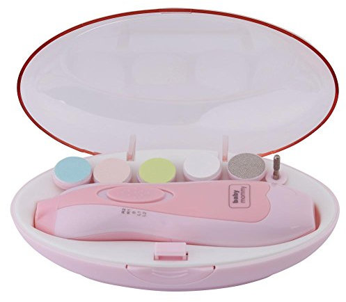 Baby Nagelknipser Safe Electric Baby Nagelschneider Nagelfeile Kit 6 in 1 Elektro Zehen und Fingernägel Schleifpolitur Werkzeug(Rosa)