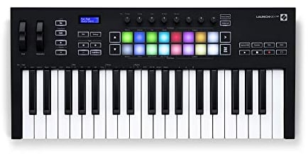 Novation Launchkey 37 [MK3] MIDI Keyboard Controller — Seamless Ableton Live Integration. Chord Mode, Scale Mode, and Arpeggiator. All the software you need for Music Production.