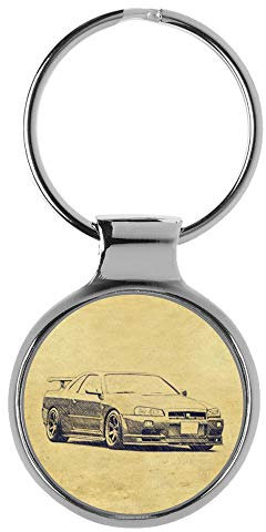 KIESENBERG Porte-clés Cadeau pour Skyline GT-R R34 Fan A-5325