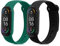 kwmobile Bracelet compatible avec Xiaomi Mi Smart Band 6 / Mi Band 6 / Band 5 bracelet - 2x bracelet de rechange en silicone pour fitness tracker