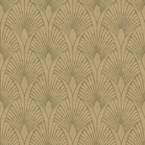 Profhome Ornament Tapete 374272-GU Vliestapete gold beige braun 0,53 m x 10,05 m / 5,33 m2