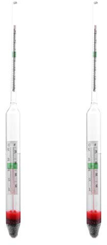 Mipcase Salzmessgerät Für Aquarium 2 Stück Schwimmendes Glas-aräometer Hydrometer Für Fischtanks Temperatur Und Prüfung