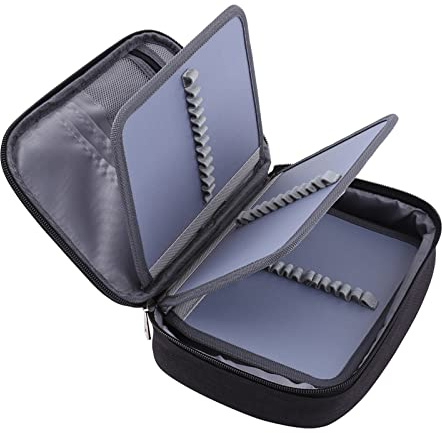 Große Federmäppchen, 72 Slots Mehrlagig Mäppchen Große Kapazität Stifthalter Organizer für Aquarellstifte Marker Tragbar Federtasche Federmappe mit Innentasche, für Mädchen Jungen
