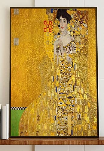 JOPRICO Gustav Klimt Poster Kunstdruck– Portrait der Adele Bloch-Bauer (1907) - Art Nouveau Poster – Kunstdruck in Galeriestandard – berühmte Gemälde Poster – berühmte Bilder Größe 30x42cm (A3)