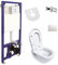 Taharet Bidet suspendu avec réservoir + valve + AC90L