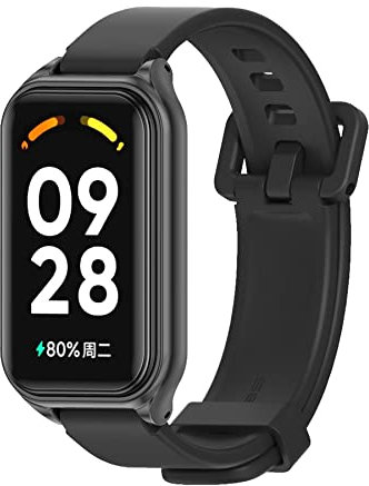 CHULN Bracciale Compatibile con Xiaomi Smart Band 8 Active/Redmi Smart Band 2, Confortevole Cinturino in Silicone Morbido