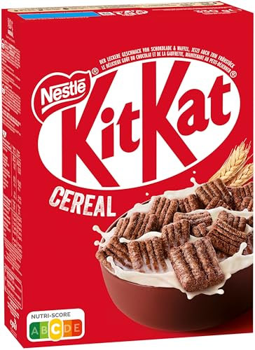 Nestlé KITKAT Cereal, knusprige Frühstücks-Cerealien mit der typischen KITKAT-Waffel und köstlicher Schokolade, 1er Pack (1 x 330g)