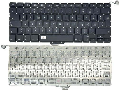 T-ProTek DE - Tastiera nera senza illuminazione compatibile per MacBook Pro 13 A1278 Mid-2010