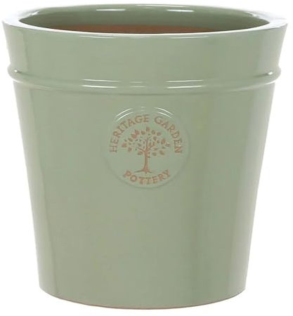 Woodlodge 41cm Mint Green Glazed Heritage Pot
