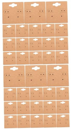 Operitacx 200 STK Ohrringe Karton Eine Halskette Halsband Halsketten Schmuck Ohrringhalterkarten Ohrringkarte Karten Mit Ohrringen Aus Papier Halskette Kartenhalter Kraftpapier Grafikkarte