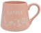 Widdop Cottage Garden Stoneware Ceramic Floral Nanna Mug - Pink Coffee Tea Hot Drinks Cup - Approx 400ml - Gift for Birthday Mother's Day Present
