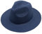 Sun Hats for Women Men, Adjustable Summer Panama Fedora Wide Brim Hat Foldable Packable Straw Panama Hats Buckle Fedora Beach Sun Hat Multicolor Navy