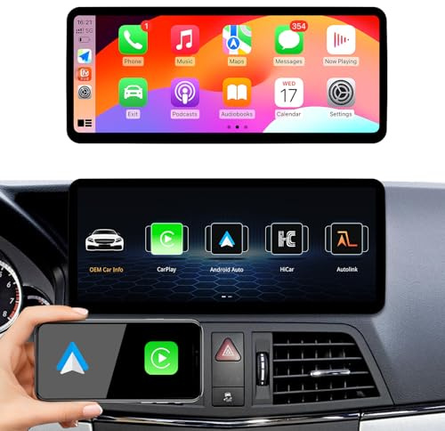 Ultra schmale 12,3 Zoll Auto Stereo für Mercedes Benz GLK Klasse X204 GLK250 GLK300 GLK350 mit Carplay Android Auto Radio mit Ntg4.0 (2008-2012) Multimedia Player DSP (Linux 4.0 System)