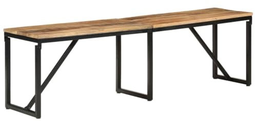 ShGaxin Sitzbank 160x35x46 cm Massivholz Mango, Flur Möbel, Sitzbank Esszimmer, Bettbank, Flur Deko, Sitzhocker, Truhenbank, Schlafzimmer Möbel, Truhenbank