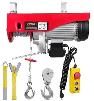 Polipasto Eléctrico grua motor Polipasto eléctrico de 200-800kg con Control remoto con Cable/inalámbrico, grúa de elevación, cabrestante para elevador de garaje, coche y barco(Wireless 200kg)